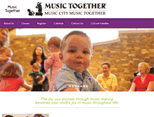 Tablet Screenshot of musiccitymusictogether.com